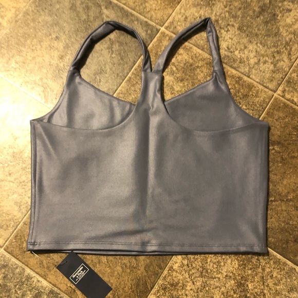ABERCROMBIE Sheen V-Neck Racerback Tank NWT - Picture 8 of 10